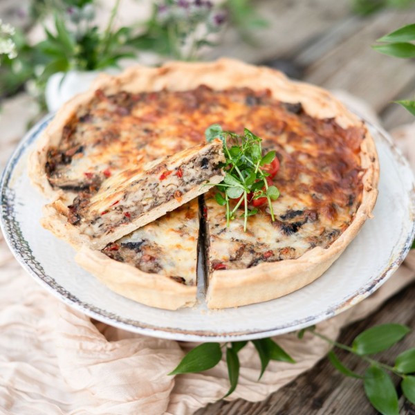 Quiche cu ciuperci